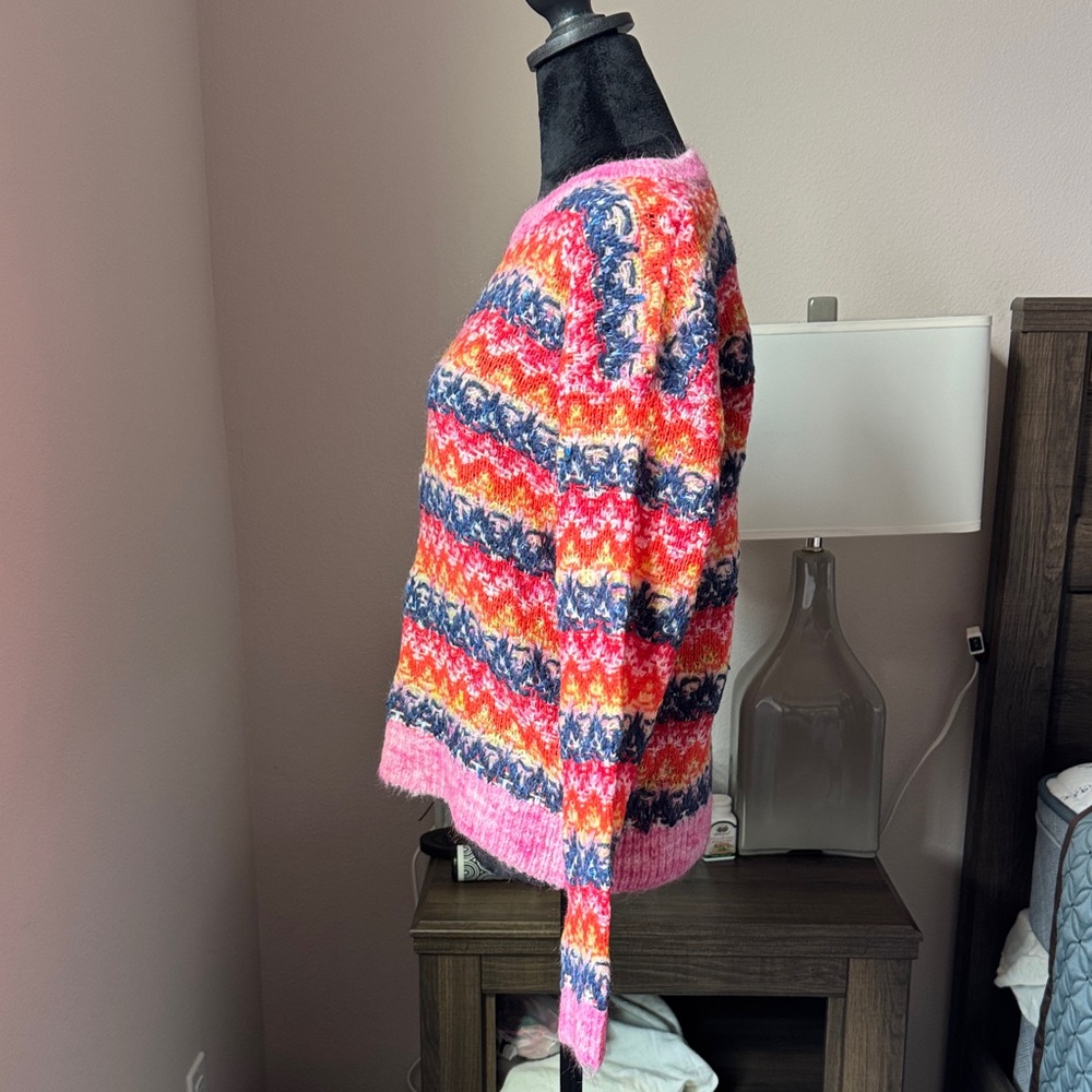 Lisa Todd Multicolor Striped Sweater wool blend (New without tag) - Picture 6 of 6